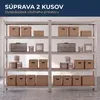 IvoQ Regály Set 2 ks – 180 x 90 x 40 cm – Pozinkovaný kov – Náhľad obrázku produktu 2