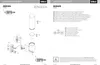 Instruction manual for a light fixture, showing assembly steps and energy efficiency information. Produktbild-Vorschau