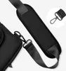 Close-up of a black bag strap and clip. Produktbild-Vorschau
