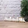 Drewniany zestaw zabawek Mini Train Model Dekoracja Dzieci Podgląd zdjęcia produktu 4