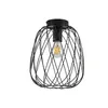 ZMH Lampa Sufitowa Czarna Vintage Lampa Sufitowa 1 Płomień Podgląd zdjęcia produktu 9