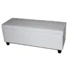 Skladovací lavice Krien 112 x 45 x 45cm - Bílá Náhled obrázku produktu 2