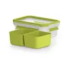 emsa Snackbox CLIP & GO, 0,55 Liter, transparent / grn Vista previa de la imagen del producto 1