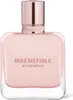 A close-up studio shot of a pink perfume bottle with a rose gold cap. Voir les images du produit
