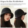 Damen Winter Fischerhut Vintage Elegant Bowler Hut Produktbild-Vorschau 8