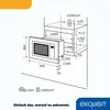 Exquisit Einbau-Mikrowelle EMW 19-7 G | Grill | max. 900 W Produktbild-Vorschau 6