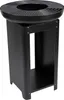 A black grill with a stand is shown against a white background. Produktbild-Vorschau