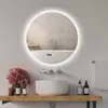 Puluomis koupelnové zrcadlo bez mlhy 60 cm s teplotou Náhled obrázku produktu 1
