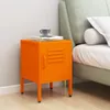 vidaXL Noční stolek oranžový 35x35x51 cm Ocel Náhled obrázku produktu 1