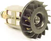 A close-up studio shot of a generator rotor with a fan attached. Náhled obrázku produktu