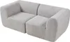 Modular Sofa 2-Sitzer ’Hurvas’ 2 x Eckelement mit Armlehne Produktbild-Vorschau 6