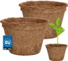 KOTARBAU® 2er Set Blumentopf Pflanztopf aus Kokosfaser 19,5 Produktbild-Vorschau 1