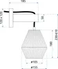 Nástenná lampa tooLight APP1149-1W WOOD Náhľad obrázku produktu 5