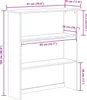 vidaXL Hutch ASKIM 91 x 30 x 104 cm Lite drewno sosnowe Podgląd zdjęcia produktu 8