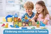 Magnetbausteine Dinosaurier Set – 54 Teile (42 Magnetblöcke Produktbild-Vorschau 4
