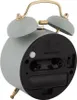 The back of a light gray analog alarm clock with gold accents. Anteprima dell’immagine prodotto