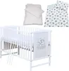 Baby-Delux Babybett Gitterbett Mia weiß 120x60 Bettset Produktbild-Vorschau 1