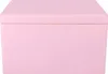A pink wooden storage box with a lid. Produktbild-Vorschau