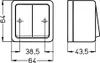 ROTH LANGE 513605156 Aus-/Wechselschalter Aufputz schwarz Produktbild-Vorschau 2