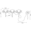 LED-Solar-Deko-Leuchte FLORA mit Spieß als 3er Set Produktbild-Vorschau 6