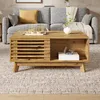 Table basse Merax réglable en hauteur, avec porte à Voir les images du produit 4