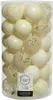 Weihnachtskugeln Kunststoff Ornamente 6cm 37er Set - Produktbild-Vorschau 3