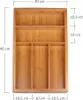 Schramm® Besteckkasten aus Bambus für Schubladen Produktbild-Vorschau 5