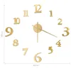 vidaXL Orologio da parete 3D Design moderno dorato 100 cm Anteprima dell’immagine prodotto 5