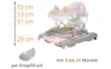 BRONEA® 4-in-1 Gehfrei Baby Lauflernwagen Schaukel Produktbild-Vorschau 3