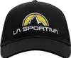 Schwarze Kappe mit dem Logo von La Sportiva; das Berge und den Schriftzug "LA SPORTIVA" zeigt. Produktbild-Vorschau