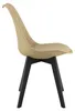 MARK Stuhl – hellbeige/beige Farbe, schwarze Beine (4 Produktbild-Vorschau 5