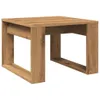 A studio shot of a wooden side table. Podgląd zdjęcia produktu
