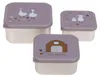 Lässig Snackbox Steel 3 pièces assorties Tiny Farmer lilas Voir les images du produit 1