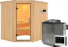Karibu Sauna Innensauna Siirin Eckeinstieg Ofen 9 kW  Produktbild-Vorschau 6