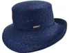 Seeberger Strohborte Glocke in blau