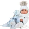Llorens Babypuppe Tino Blau mit Handtuch 43 cm Produktbild-Vorschau 8