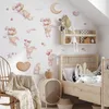 Muralo Wandaufkleber Set für Kinderzimmer HÄSCHEN Wolken Produktbild-Vorschau 3