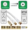 Anténny kábel 5m 120dB filter pozlátený biely Náhľad obrázku produktu 2