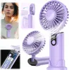 USB ventilátor Tichý mini stolní ruční ventilátor 5000 mAh Náhled obrázku produktu 1