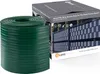 A roll of green PVC screening strip is shown next to its packaging box, which features an image of the product installed on a fence. Náhľad obrázku produktu