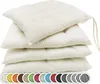 Sitzkissen Stuhlkissen 4er Set, ca. 40x40 cm, creme Produktbild-Vorschau 1