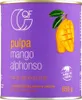 A can of mango pulp with an illustration of a mango on the label. Náhľad obrázku produktu