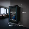 Extralink 18U 600X600 WALL-MOUNTED RACKMOUNT CABINET BLACK Podgląd zdjęcia produktu 5
