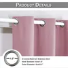 lot de 2 rideaux opaques courts, rideau occultant avec Voir les images du produit 7