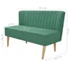 Sofa Stoff 117 x 55,5 x 77 cm Grün Produktbild-Vorschau 5
