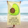 Mr. & Mrs. Panda Badehandtuch Avocado Pfeifen - Gelb Produktbild-Vorschau 2