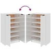 vidaXL Schuhschrank Hochglanz-Weiß 59x35x100,5 cm Produktbild-Vorschau 15