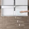 ddoporro Lavabo da Bagno Rettangolare 80 cm in Resina Anteprima dell’immagine prodotto 2