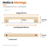 Natur Holzgriff Möbelgriff Holz Schubladengriff Möbelgriffe Produktbild-Vorschau 2