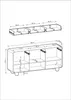 Credenza FURNLUX Albion Beige 160 cm / Colore principale: Anteprima dell’immagine prodotto 5